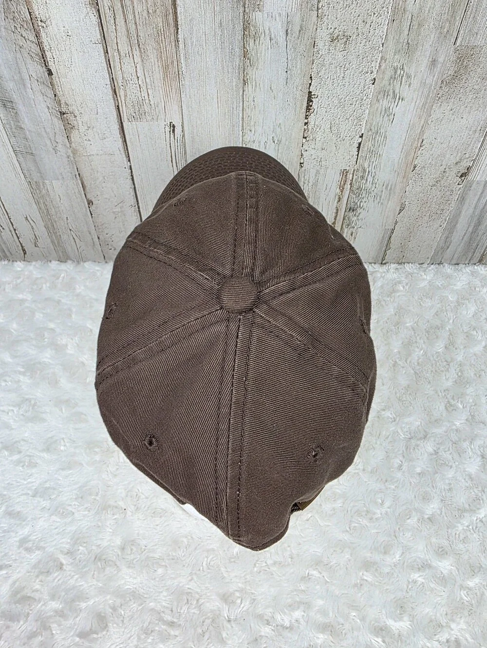 Cabela's Chevrolet Brown Baseball Cap with Yellow Bowtie Logo